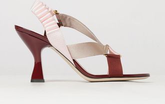 Fendi Slingback Colibr&igrave; in tessuto tecnico con stampa astratta e tacco alto