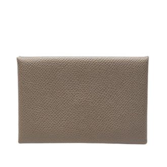 Herm&egrave;s Pre-owned Wallets, female, Gray, Size: ONE SIZE Pre-owned Calvi Verso Wallet
