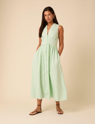 Nobody's Child Mint Green Sleeveless Starlight Midi Dress