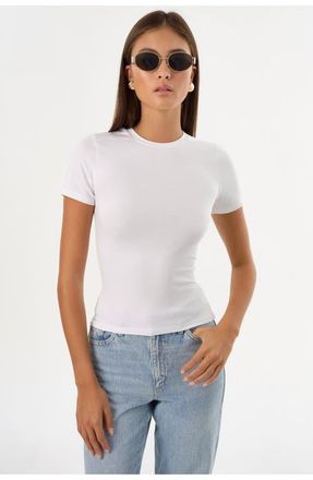LaMarque Moa | Jersey Crew Neck Tee in White at Nordstrom, Size X-Large