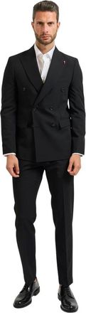 Mulish Kostuums, Heren, Zwart, M, Monet Double-Breasted Suit