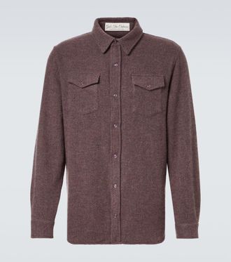 God's True Cashmere Cashmere shirt with amethyst