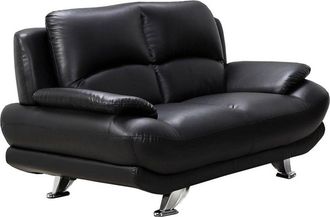 Vente-Unique Sof&aacute; 2 plazas de piel sint&eacute;tica MUSKO - Negro