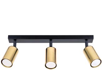 Sollux Lighting Design Deckenlampe Winx 3-Flammig (linear), Gold