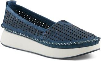 Spring Step Emerson Platform Loafer in Blue at Nordstrom, Size 9.5-10Us
