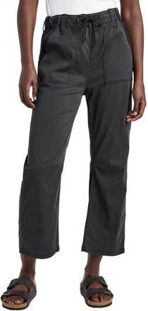 Splendid Gianna Crop Drawstring Pants in Lead at Nordstrom Rack, Size Medium