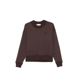Closed Ribbed-trim Logo-embroidered Sweatshirt