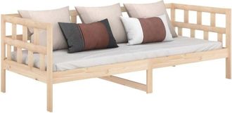 vidaXL Sof&aacute; cama madera maciza de pino 80x200 cm Vidaxl