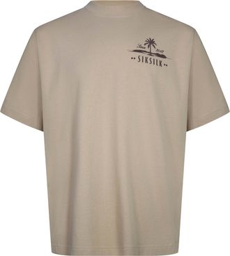Siksilk T-Shirt SIKSILK Siksilk T-Shirt Graphic, Herren, Gr. XL, beige, Obermaterial: 100% Baumwolle CO., Shirts T-Shirt