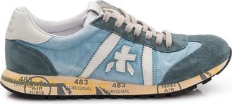 Premiata Blue Logo Lucy Sneakers