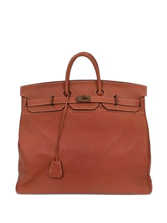 Herm&egrave;s 1998 50 Haut a Courroies leather tote bag - Brown