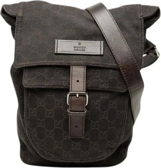 Gucci Borsa a tracolla Pre-owned in tela - - Pre-owned - Donna - Marrone - ONE SIZE