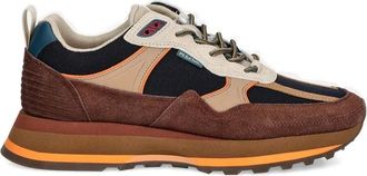 Paul Smith Sneakers BANKS con inserti in pelle scamosciata - Marrone