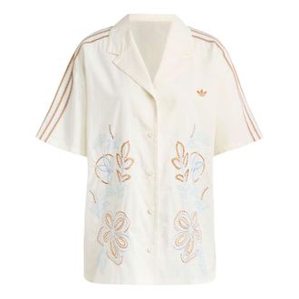 adidas (WMNS) adidas Summer Glow Resort Shirt Asia Sizing Off White KY3164