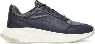 HUGO BOSS Ttnm EVO - Heren - Sneakers - Blauw - 40 EU - Leer - Schoenen