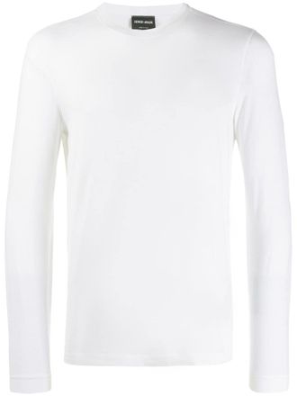 Giorgio Armani T-shirt a maniche lunghe - Bianco