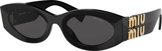 Miu Miu MU 11Ws Zonnebril - Dames - Zonnebrillen - Zwart - 54 MM - Accessoires