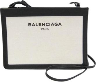 Balenciaga Pre-owned Cotton balenciaga-bags - unisex - Vintage Schoudertas - Beige - ONE Size - Vintage