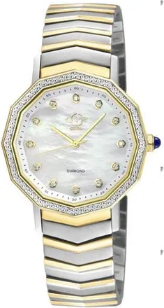 Gevril Group Spello II Mother-of-Pearl & Diamond Bracelet Watch, 36mm in Yellow Gold/Silver at Nordstrom Rack