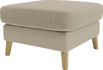 HOME AFFAIRE Polsterhocker »MARSEILLE« Massivholzbeine Eiche, Landhausstil, Wellenunterfederung