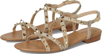 Vaneli Basira Womens Sandals Camel Raffia : 5.5 M (B), Leather/Rubber