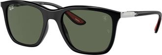 Ray-Ban Scuderia Ferrari Dark Green Square Unisex Sunglasses RB4433M F60171 54