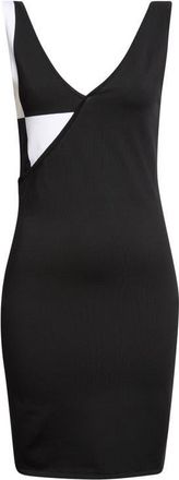 Versace Stretch Wool Blend Knit Minidress in Black at Nordstrom, Size 42