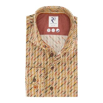 R2 Amsterdam Heren, Overhemden, Geel, Maat: L