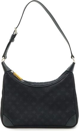 Louis Vuitton Noir Monogram Satin Leather Pouch (Pre-Owned)