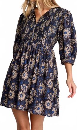Sundays Zera Mini Dress In Midnight Bloom