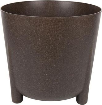 cofan Cofan - Maceta Con Patas Y Filtro De Drenaje Color Caf&eacute; Wpc &Oslash; 300 X 285 Mm 12,4 L Caja 5 Unid