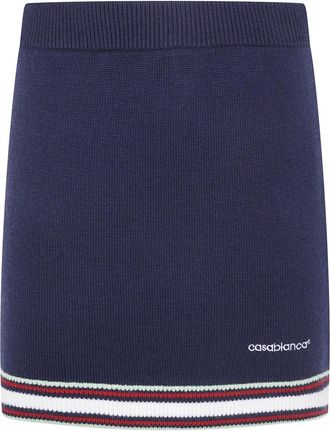 Casablanca Merino Mini Rok - Dames - Korte rokken - Blauw - S - Wol - Rokken