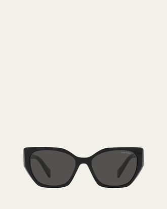 Prada Geometric Square Acetate Sunglasses