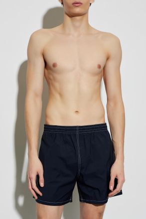 Balmain Swim Shorts, Mens, Navy Blue