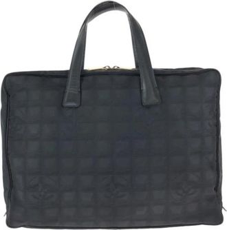 Chanel Pre-owned Vintage Tote Bag - Dames - Vintage Shopper - Zwart - ONE Size - Leer - Vintage