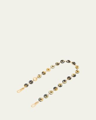 Loewe Donut Chain Shoulder Strap in Acetate and Stainless Steel