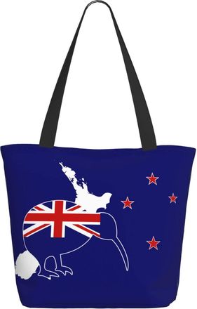 AOOEDM New Zealand Kiwi Bird And Map Ladies Shopping Bag 13x11x7in.The Perfect ValentineS Day Gift.It Is The Best ValentineS Day Gift For Mom, Daughter, Wife