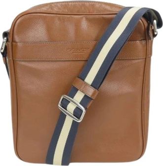 Coach Pre-owned Schoudertas - Heren - Vintage Schoudertas - Bruin - ONE Size - Leer - Vintage
