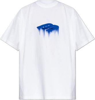 Balenciaga T-Shirts, male, White, Size: 2XL Wet Brush Oversized T-Shirt