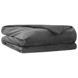 vidaXL Coperta Ponderata Antracite 135 X 200 Cm 10 Kg 100% Cotone 205t Vidaxl