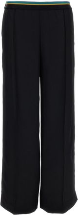 Plan C Black Sable Straight-Leg Pants