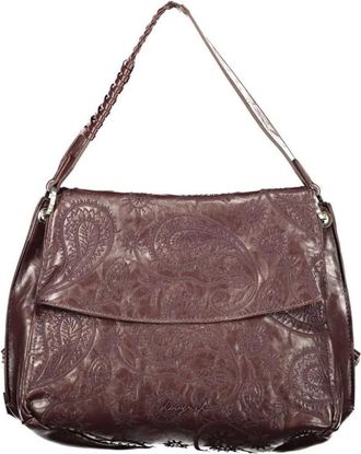 Desigual Borsa a spalla Paisley traforata - - Bags - Donna - Marrone - ONE SIZE