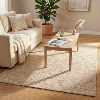 Milani Home SALAMANCA - tappeto in lana avorio con decoro