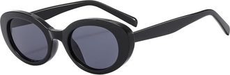 Generic Mens Outdoor Vacation Sunglasses Commuter Womens Sports Sun Glasses(Black)