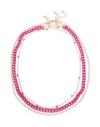 8 by YOOX ENAMELLED CHAIN NECKLACES SET