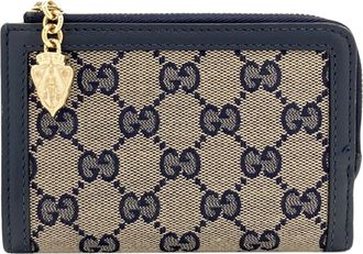 Gucci Navy Canvas Wallet (Bi-Fold) (Pre-Owned)