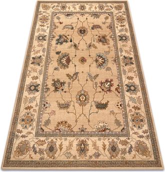 RugsX Alfombra De Lana Polonia Loare Marco Crema Beige 200x300 Cm