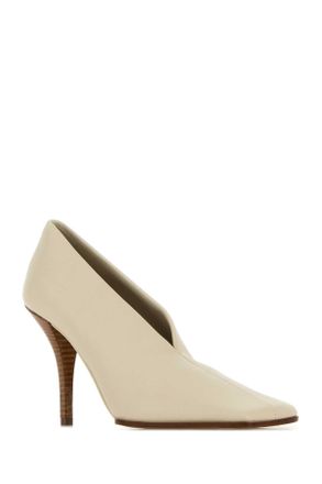 Alaia Womens Ivory Leather Pumps Argile Scarpe Con Tacco High Heel Shoes