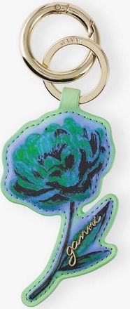Ganni Green Flower Keyring