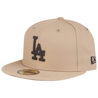 New Era 59Fifty Fitted Cap- Los Angeles Dodgers Camel Black - 7 5/8